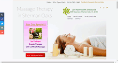 Desktop Screenshot of lilypadthaispa.com