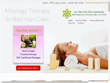 Tablet Screenshot of lilypadthaispa.com